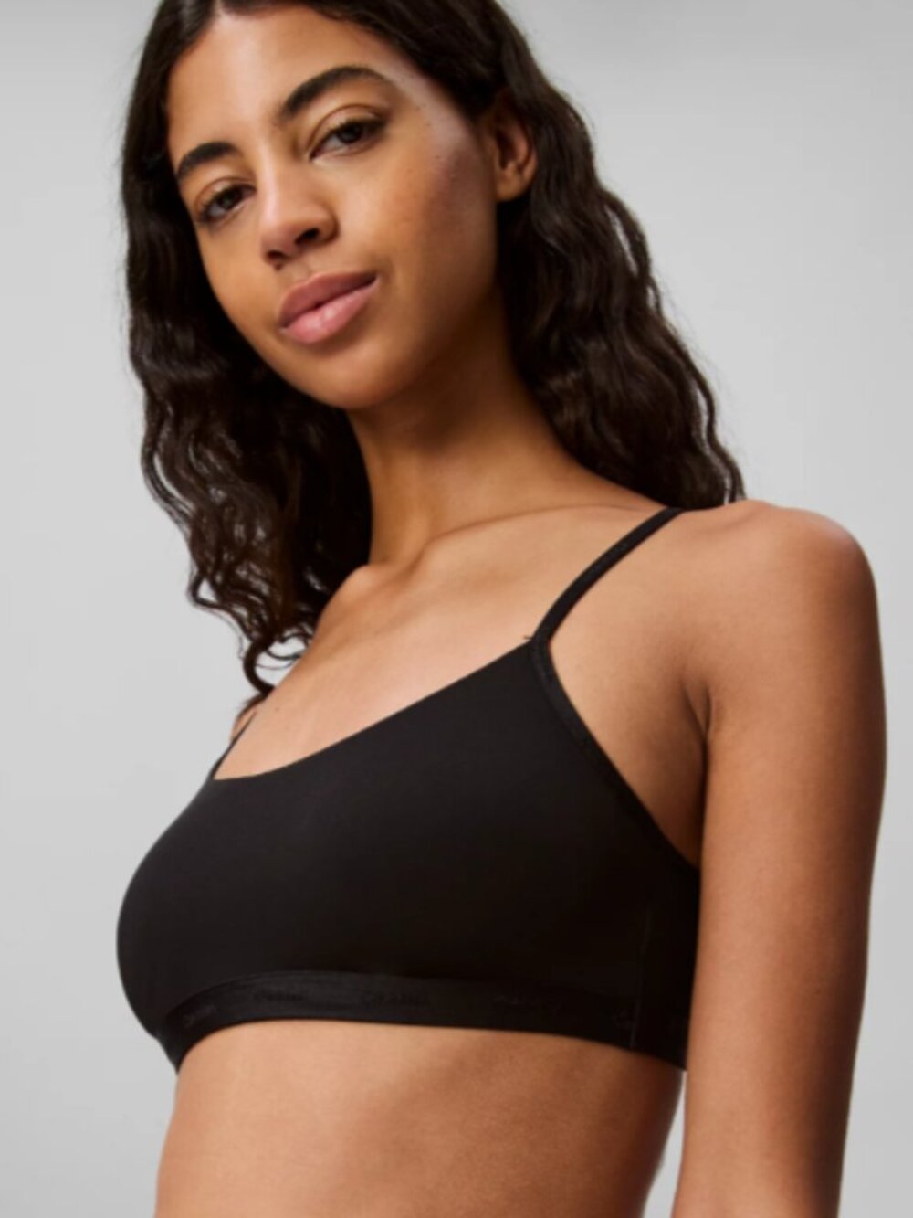 Calvin Klein Women's Form to Body Unlined Bralette QF6757 Black Size:M NWT